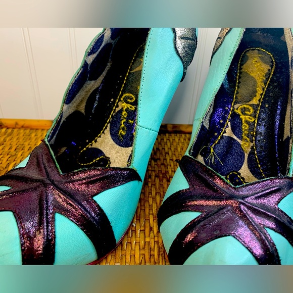 Irregular Choice Turquoise and Black Heels - Picture 11 of 12